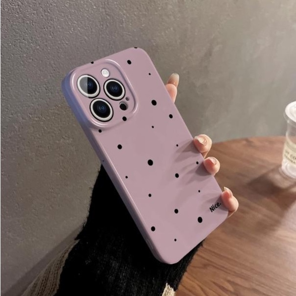 Purple Polka Dot Phone Case